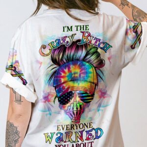 I'M THE CRAZY B MESSY BUN ALL OVER PRINT - YHHG2102235