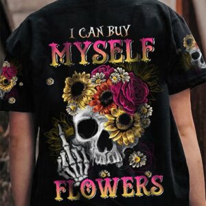 I CAN BUY MYSELF FLOWER SKULL ALL OVER PRINT - TLTW1603234
