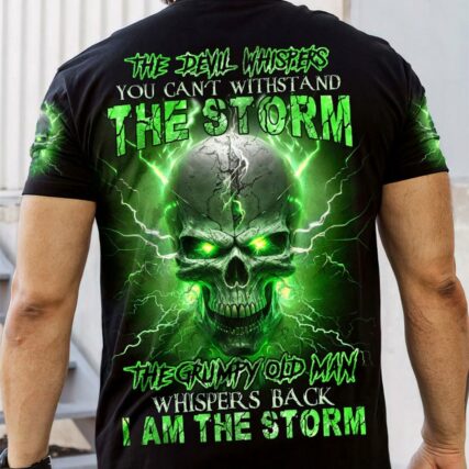 I AM THE STORM GRUMPY OLD MAN THUNDER SKULL ALL OVER PRINT - TLNZ0404233