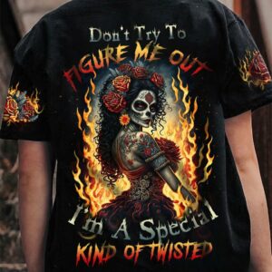DON'T TRY TO FIGURE ME OUT SUGAR SKULL ALL OVER PRINT - TLTW1703235