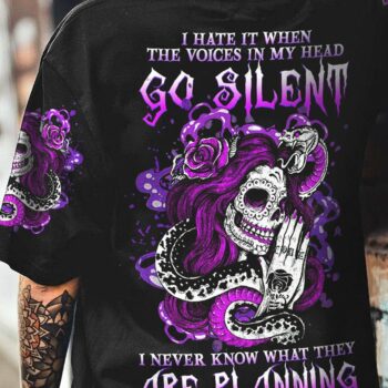 I HATE IT WHEN THE VOICES IN MY HEAD GO SILENT ALL OVER PRINT - YHHG2912222