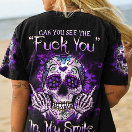 CAN YOU SEE THE F YOU SKULL ALL OVER PRINT - YHHG2903231