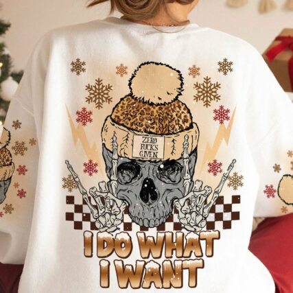 I DO WHAT I WANT WINTER SKULL ALL OVER PRINT - TLNO2511221
