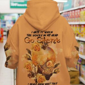 I HATE IT WHEN THE VOICES IN MY HEAD SKULL ALL OVER PRINT - TLTR3001231