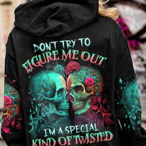 DON'T TRY TO FIGURE ME OUT SKULL ALL OVER PRINT - TLTR2803231
