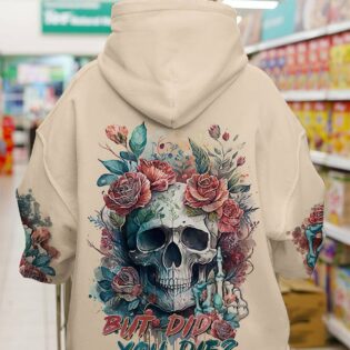 BUT DID YOU DIE MOM LIFE WATERCOLOR SKULL ALL OVER PRINT - TLTR2702233