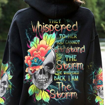 I AM THE STORM FLOWER SKULL ALL OVER PRINT - TLTW0803231