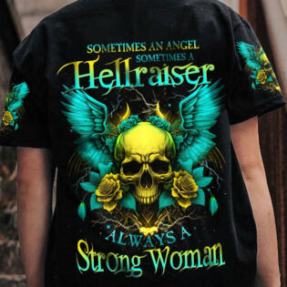 ALWAYS A STRONG WOMAN SKULL WINGS ROSE ALL OVER PRINT - TLTW2104234