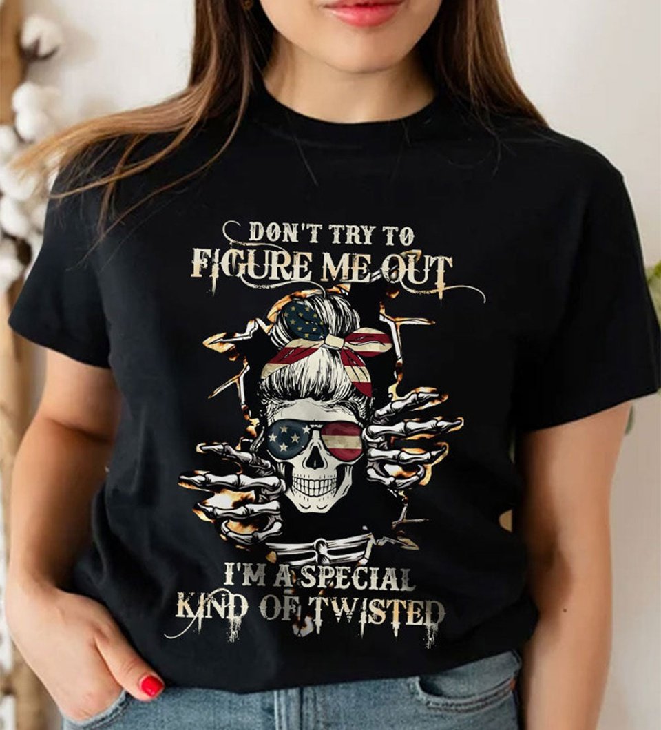 DON'T TRY TO FIGURE ME OUT COTTON SHIRT - TLTW2811221