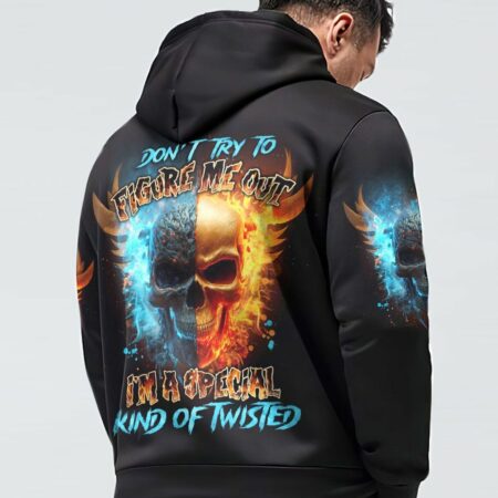 DON'T TRY TO FIGURE ME OUT FIRE SKULL ALL OVER PRINT - TLNO2003232