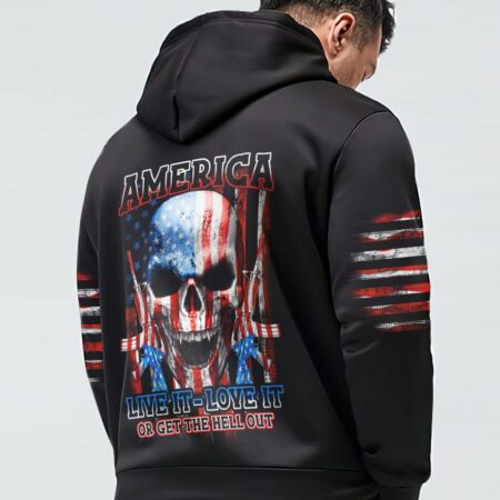 AMERICA LIVE IT LOVE IT OR GET THE HELL OUT ALL OVER PRINT - YHHN0112221
