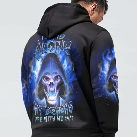 I'M NEVER ALONE MY DEMONS ARE WITH ME 24/7 ALL OVER PRINT - YHDU20033