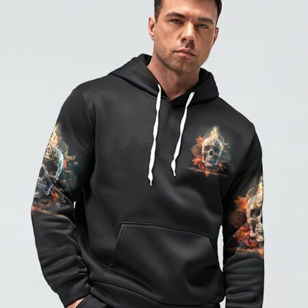 IT'S NOT HOW CRAZY I AM FIRE SKULL ALL OVER PRINT - TLTM1002233