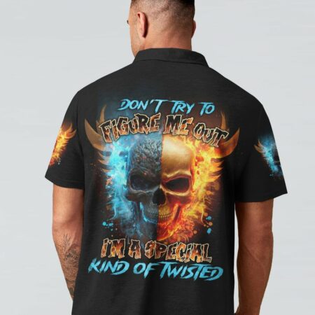 DON'T TRY TO FIGURE ME OUT FIRE SKULL ALL OVER PRINT - TLNO2003232