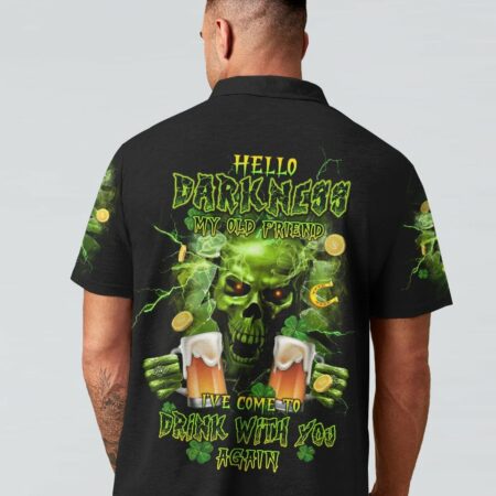 HELLO DARKNESS CRACK SKULL PATRICK'S DAY ALL OVER PRINT - TLTW2801232