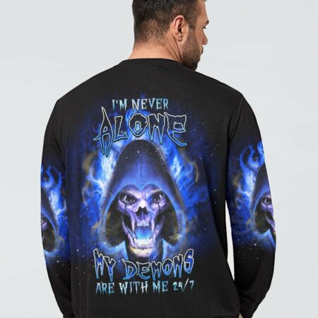 I'M NEVER ALONE MY DEMONS ARE WITH ME 24/7 ALL OVER PRINT - YHDU20033