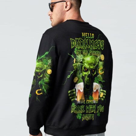 HELLO DARKNESS CRACK SKULL PATRICK'S DAY ALL OVER PRINT - TLTW2801232