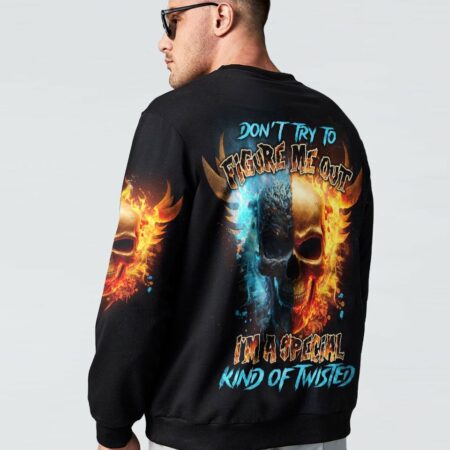 DON'T TRY TO FIGURE ME OUT FIRE SKULL ALL OVER PRINT - TLNO2003232
