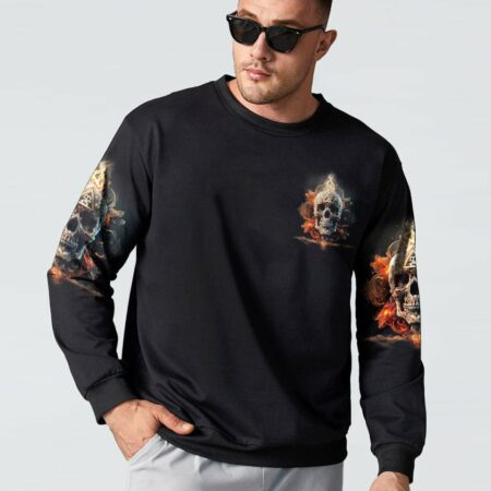 IT'S NOT HOW CRAZY I AM FIRE SKULL ALL OVER PRINT - TLTM1002233