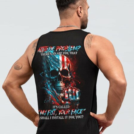 ATTITUDE PROBLEM SKULL FLAG ALL OVER PRINT - TLNO1803233