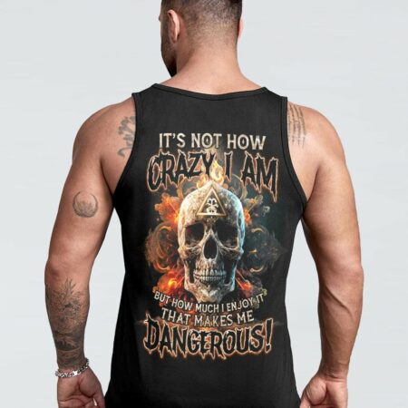 IT'S NOT HOW CRAZY I AM FIRE SKULL ALL OVER PRINT - TLTM1002233