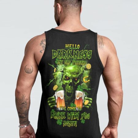 HELLO DARKNESS CRACK SKULL PATRICK'S DAY ALL OVER PRINT - TLTW2801232