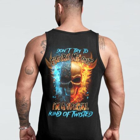 DON'T TRY TO FIGURE ME OUT FIRE SKULL ALL OVER PRINT - TLNO2003232