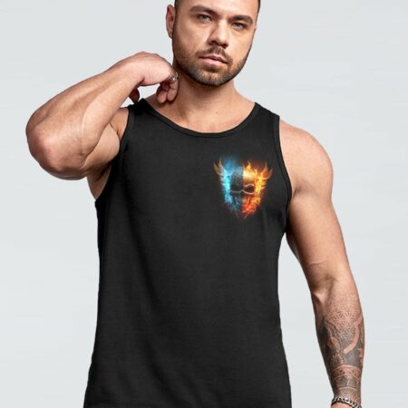 DON'T TRY TO FIGURE ME OUT FIRE SKULL ALL OVER PRINT - TLNO2003232