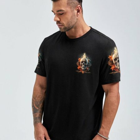 IT'S NOT HOW CRAZY I AM FIRE SKULL ALL OVER PRINT - TLTM1002233