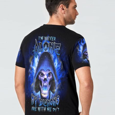 I'M NEVER ALONE MY DEMONS ARE WITH ME 24/7 ALL OVER PRINT - YHDU20033