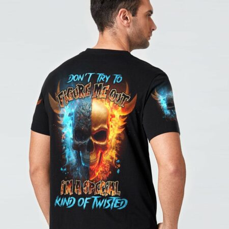 DON'T TRY TO FIGURE ME OUT FIRE SKULL ALL OVER PRINT - TLNO2003232