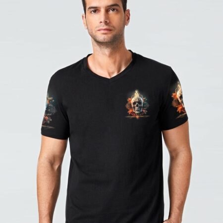 IT'S NOT HOW CRAZY I AM FIRE SKULL ALL OVER PRINT - TLTM1002233