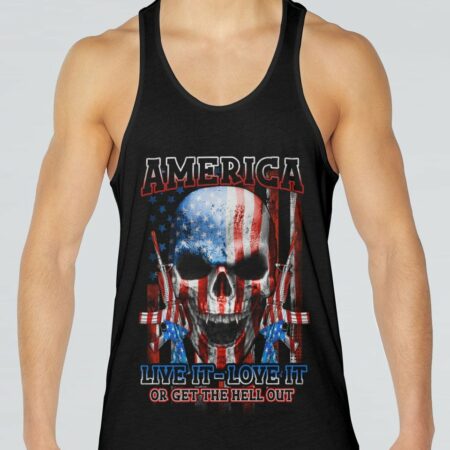 AMERICA LIVE IT LOVE IT OR GET THE HELL OUT ALL OVER PRINT - YHHN0112221