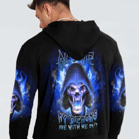 I'M NEVER ALONE MY DEMONS ARE WITH ME 24/7 ALL OVER PRINT - YHDU20033