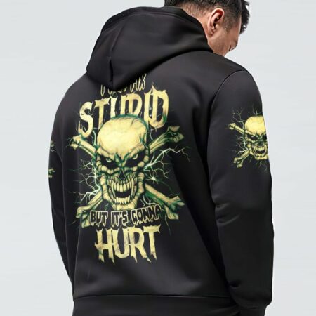 I CAN FIX STUPID ANGRY SKULL BONES ALL OVER PRINT - TLTM2111221