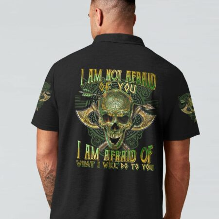 I AM NOT AFRAID OF YOU CELTIC SKULL ALL OVER PRINT - TLTM0212224