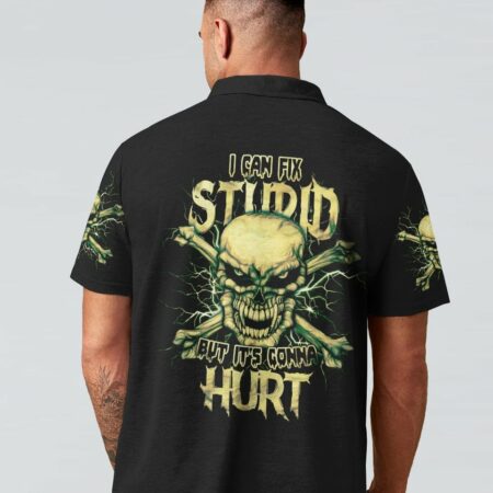 I CAN FIX STUPID ANGRY SKULL BONES ALL OVER PRINT - TLTM2111221