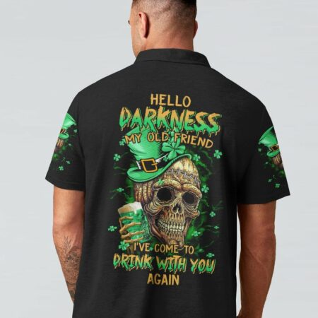 HELLO DARKNESS MY OLD FRIEND SKULL PATRICK'S DAY ALL OVER PRINT - TLTM0901232