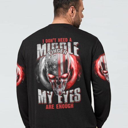 I DON'T NEED A M SKULL METAL SKULL ALL OVER PRINT - TLTM2811222