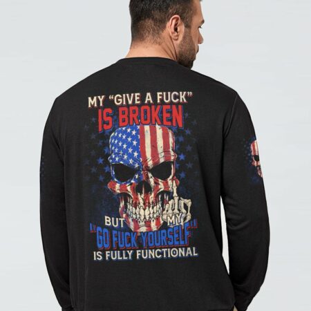 MY GIVE A F AMERICAN SKULL ALL OVER PRINT - TLTM1612222