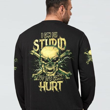 I CAN FIX STUPID ANGRY SKULL BONES ALL OVER PRINT - TLTM2111221