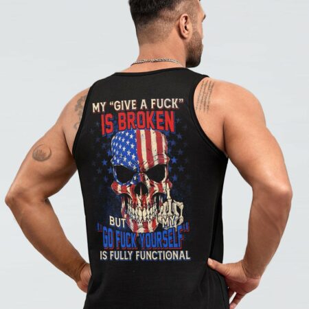 MY GIVE A F AMERICAN SKULL ALL OVER PRINT - TLTM1612222