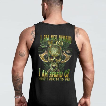I AM NOT AFRAID OF YOU CELTIC SKULL ALL OVER PRINT - TLTM0212224