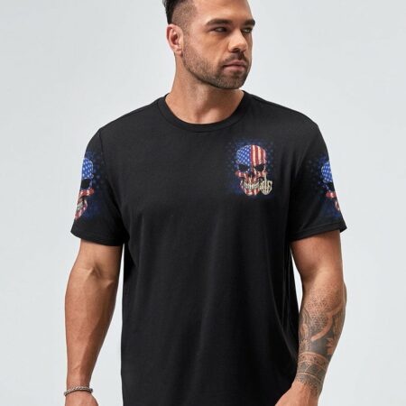 MY GIVE A F AMERICAN SKULL ALL OVER PRINT - TLTM1612222