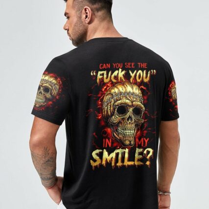CAN YOU SEE THE F YOU SKULL ALL OVER PRINT - TLTM0501232