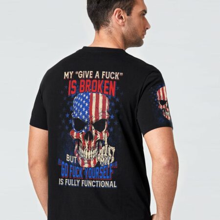 MY GIVE A F AMERICAN SKULL ALL OVER PRINT - TLTM1612222