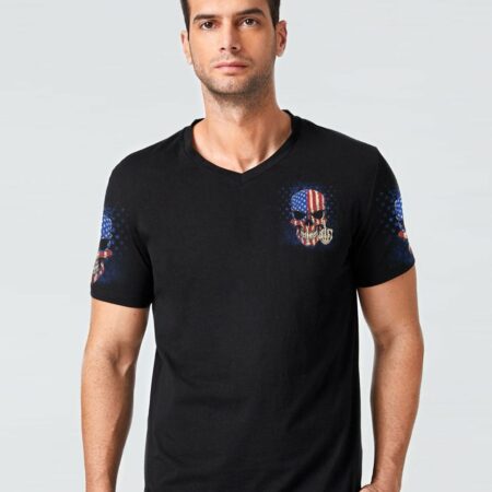 MY GIVE A F AMERICAN SKULL ALL OVER PRINT - TLTM1612222