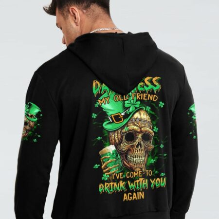 HELLO DARKNESS MY OLD FRIEND SKULL PATRICK'S DAY ALL OVER PRINT - TLTM0901232