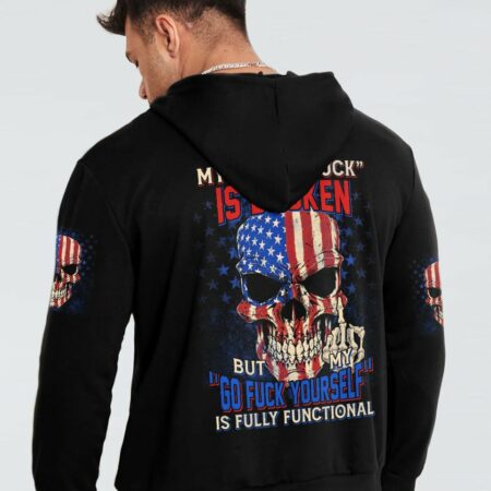 MY GIVE A F AMERICAN SKULL ALL OVER PRINT - TLTM1612222