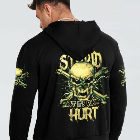 I CAN FIX STUPID ANGRY SKULL BONES ALL OVER PRINT - TLTM2111221